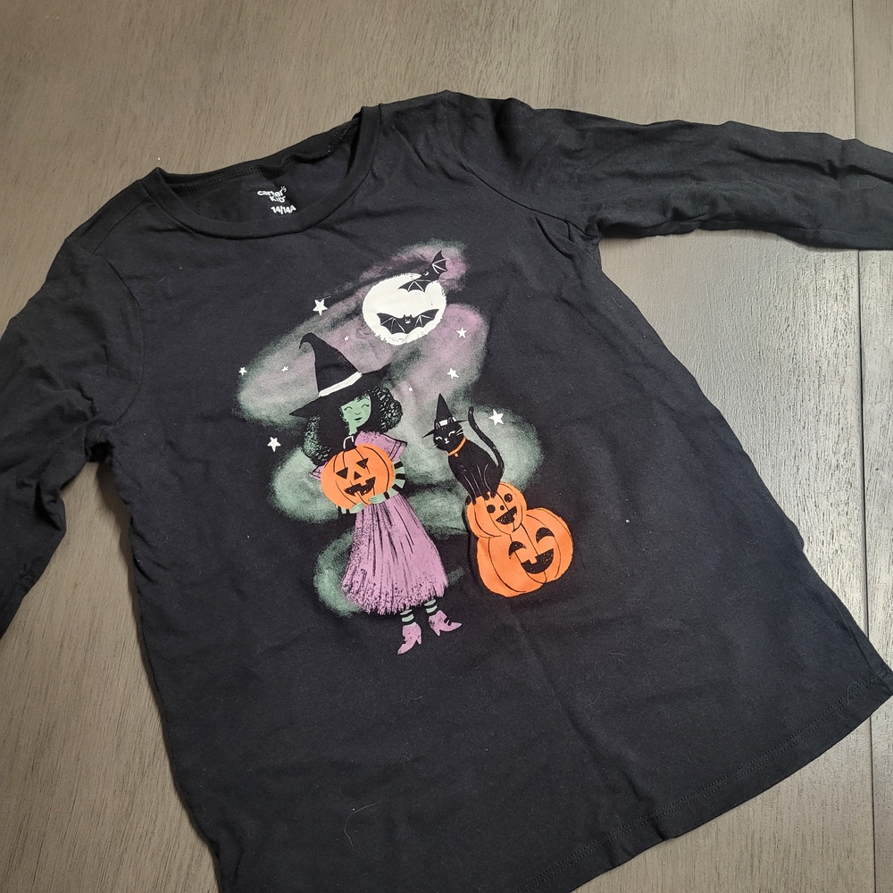 Carter's Black Halloween Long Sleeve Tee